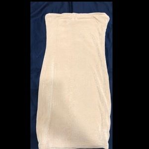 Champagne color mini dress